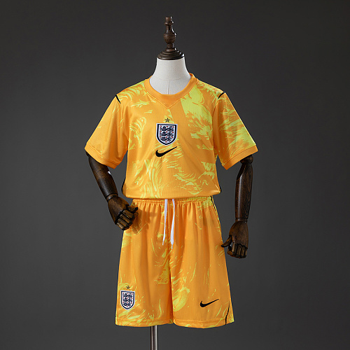 England England 2026 GK Kids Kit Jersey - Yellow Size 16-28