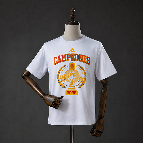 Spain Spain "We Are Champions" T-Shirt White S-3XL