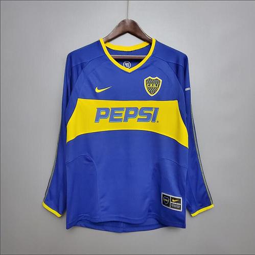 Boca Juniors Retro Long Sleeve Boca Juniors 03/04 home S-XXL