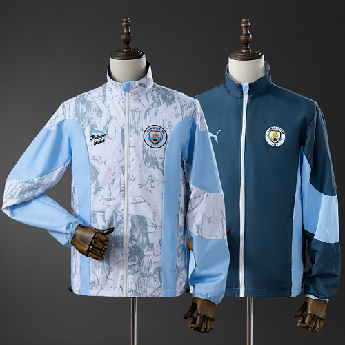Manchester City Manchester City x Kidsuper 2026 Reversible Anthem All Weather Jacket Windbreaker S-3XL