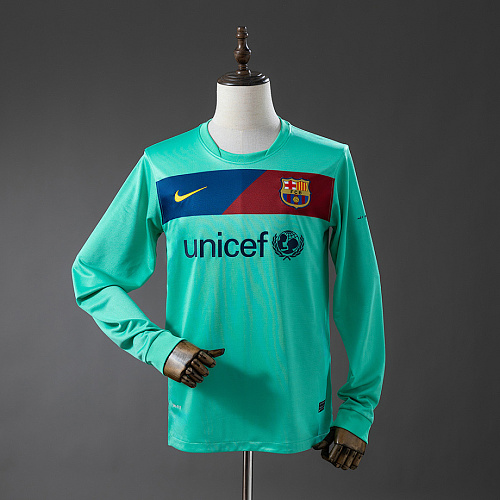Barcelona Barcelona 10/11 Away Long-Sleeve Retro Jersey S-XXL