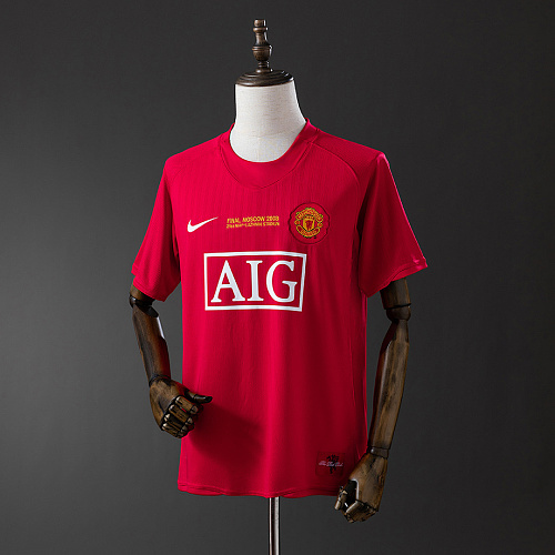 Manchester United Retro 07-08 M-U Champions League version home S-XXL