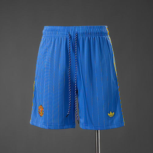 Manchester United M-U Terrace Icons Shorts Blue S-XXL