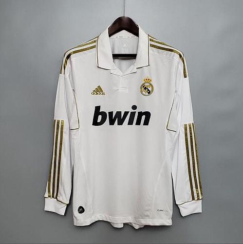 Real Madrid Retro Real Madrid 11/12 Long sleeve home S-XXL