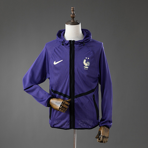 France France 2026 Men's Football Anthem Jacket - Purple S-XXL
