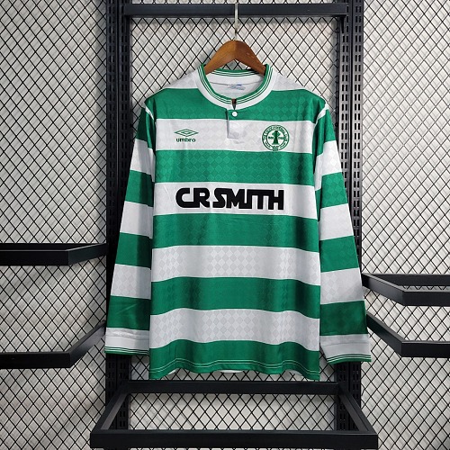 Celtic Retro Version 1987 88 Celtics Home Long Sleeve Size S-XXL