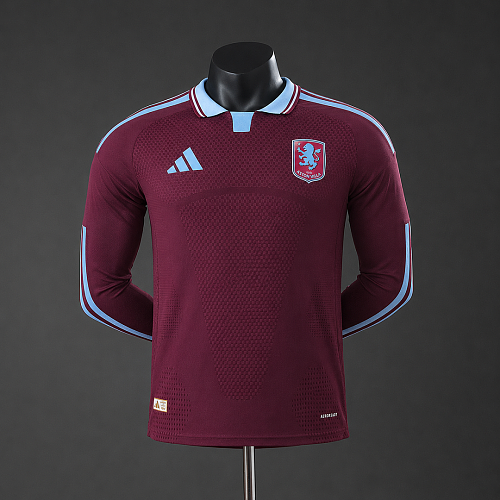 Aston Villa Aston Villa 26/27 Home Player Version Long Sleeve Jersey S-3XL