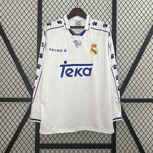 Real Madrid Retro long sleeve Real Madrid 94/96 home S-XXL