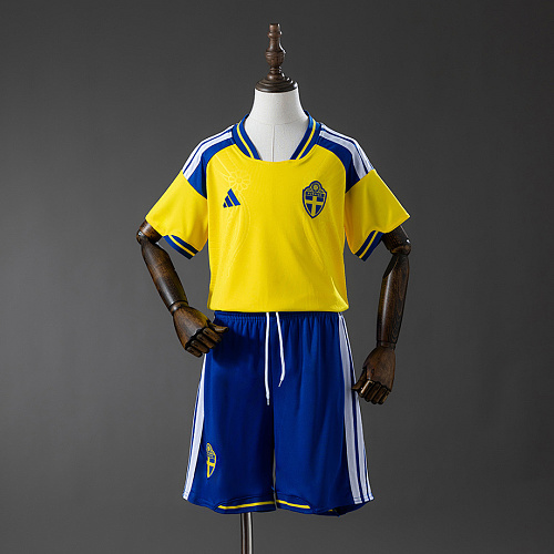 Sweden Sweden 2026 Home Kids Kit Jersey Size 16-28