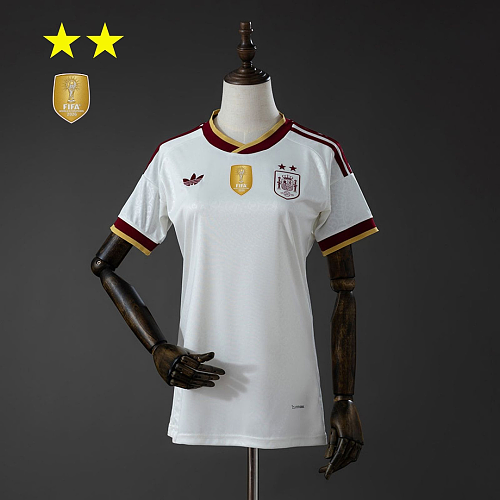 Spain Spain 2026 Women's Away 2-Star Champion Edition Jersey S-XXL