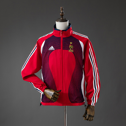 France France 2006 Training Windbreaker - Red S-XXL