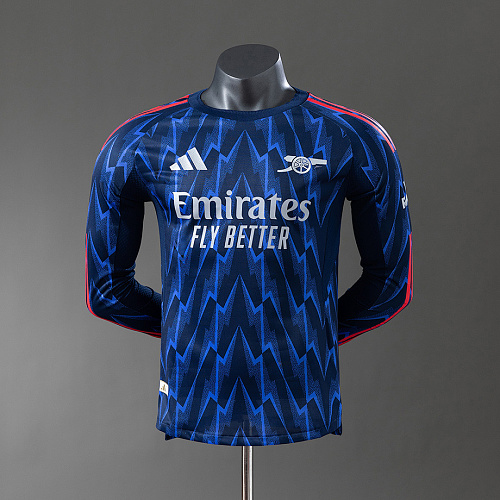 Arsenal Arsenal 25/26 Away Player Version Long Sleeve Jersey S-3XL