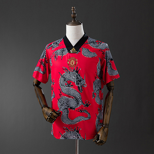 Manchester United M-U 2019/20 Chinese Dragon Special Edition Retro Jersey S-XXL