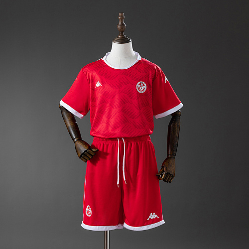 Tunisia Tunisia 2026 Home Kids Kit Jersey Size 16-28