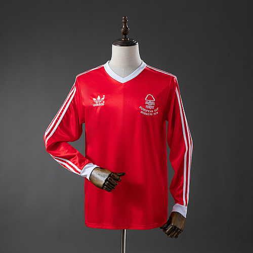 Nottingham Forest Nottingham Forest 77/80 Home Long-Sleeve Retro Jersey S-XXL