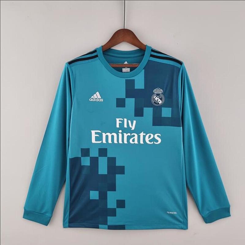 Real Madrid Retro Real Madrid 17/18 long sleeve third away S-XXL