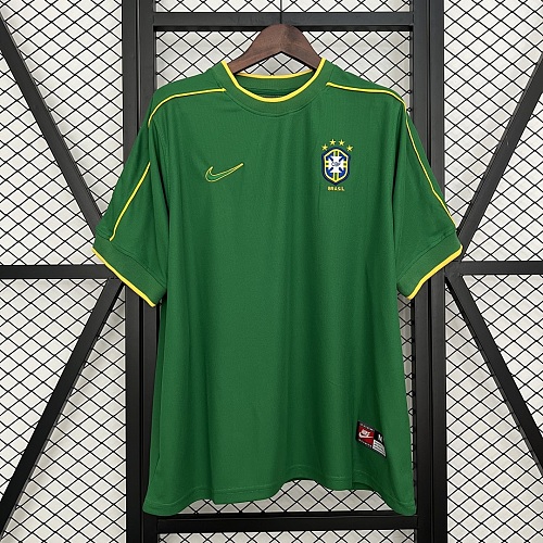 Brazil Retro Brazil 1998 Goalkeeper Green S-XXL