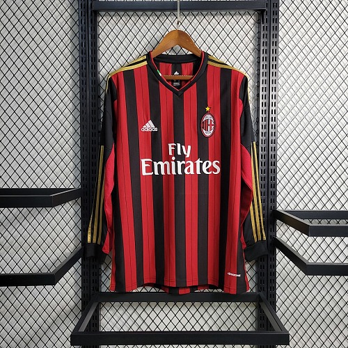 AC Milan Retro Long Sleeve 2013-14 AC Milan Retro Size S-XXL
