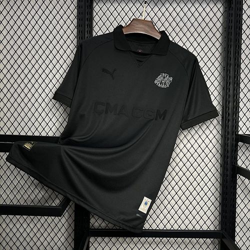 Olympique de Marseille Olympique de Marseille 125th Anniversary Black Jersey S-XXXXL