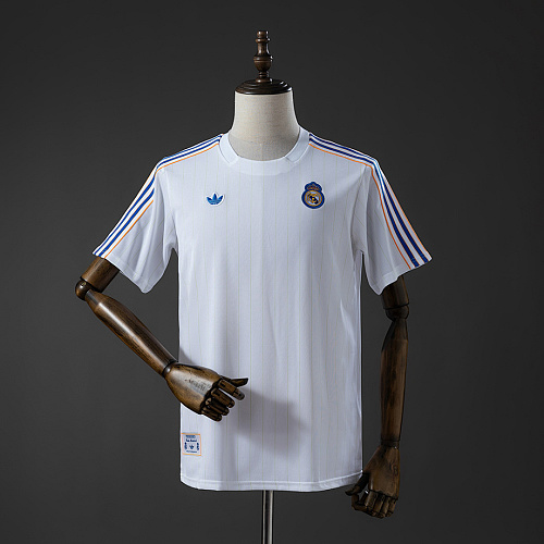 Real Madrid RealMadrid Terrace Icons T-Shirt White Blue S-XXL