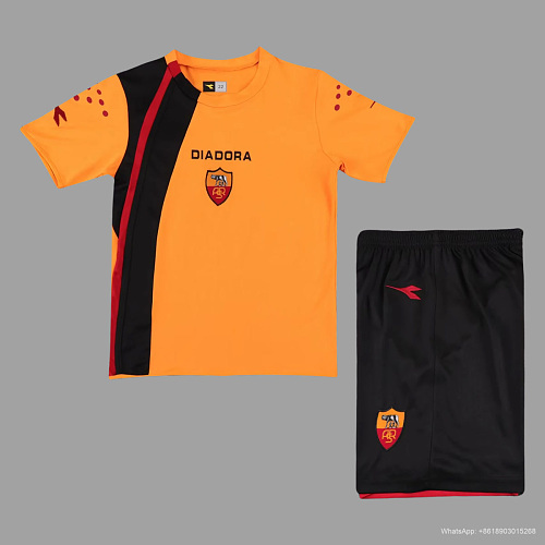 Roma 05/06 Roma Third Kids Retro Soccer Jersey Size 16-28