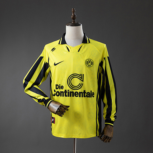 Borussia Dortmund Dortmund 96/97 Home Long-Sleeve Retro Jersey S-XXL