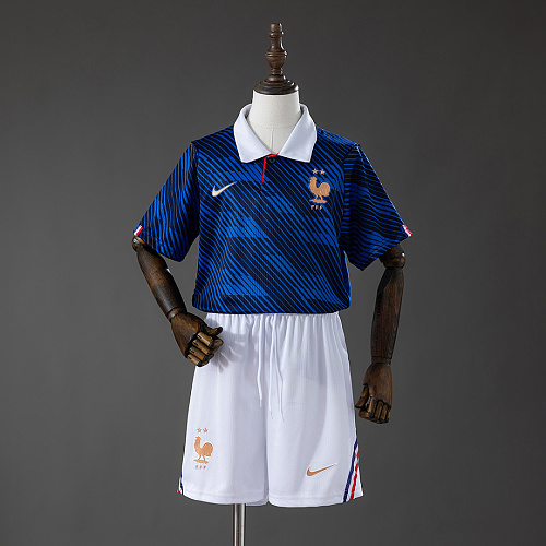 France France 2026 Home Kids Kit Jersey Size 16-28