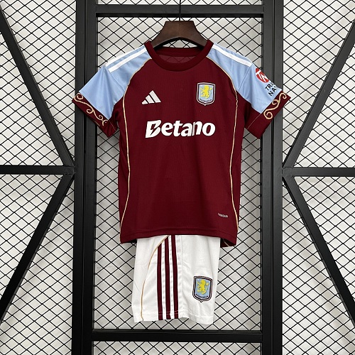 Aston Villa 25/26 Kids Aston Villa Home Size: 16-28