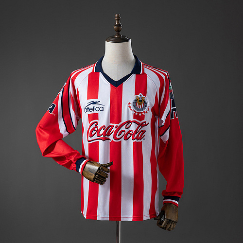 Chivas Guadalajara Chivas Guadalajara 98/99 Home Long-Sleeve Retro Jersey S-XXL