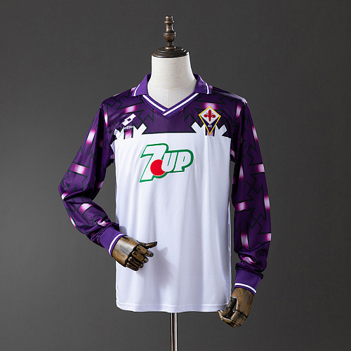 Fiorentina Fiorentina 92/93 Away Long Sleeve Retro Jersey S-XXL