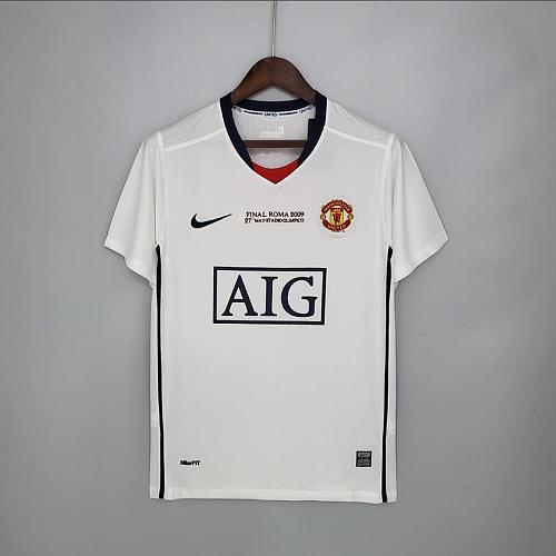 Manchester United Retro M. United 08/09 Champions League away white S-XXL