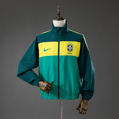 Brazil Brazil 2010 Windbreaker - Green S-XXL