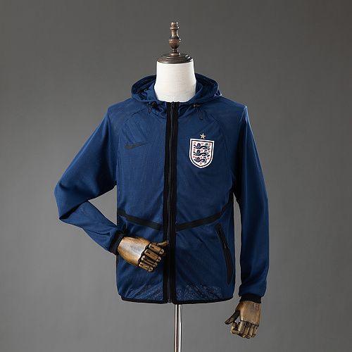 England England 2026 Men's Football Anthem Jacket - Blue S-XXL