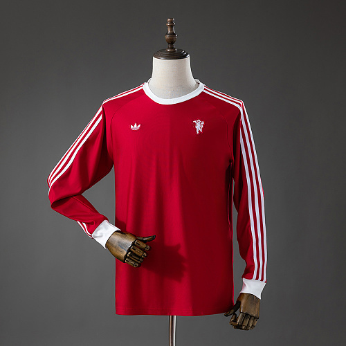 Manchester United M-U Terrace Icons Long Sleeve T-Shirt Red S-XXL