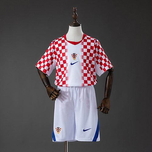 Croatia Croatia 2026 Home Kids Kit Jersey Size 16-28