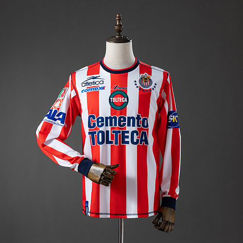 Chivas de Guadalajara Chivas de Guadalajara 02/03 Home Long-sleeved Retro Jersey S-XXL