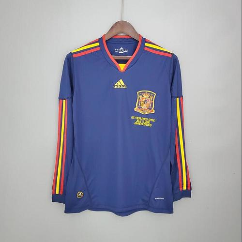 Spain Retro long sleeve Spain 2012 away S-XXL