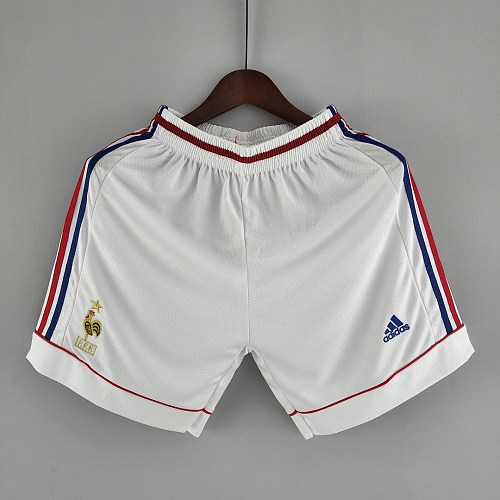 France Retro Shorts French 1998 White S-XXK