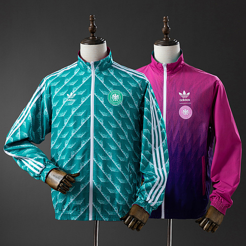Germany German Reversible Jacket Windbreaker - Green & Purple S-XXL