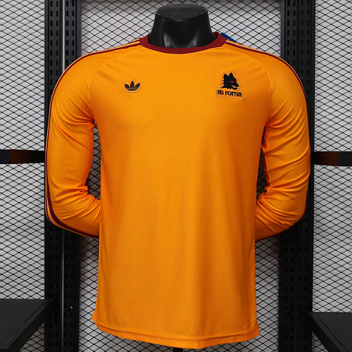Roma 25/26 Roma Originals Iconic Trefoil Long Sleeve Player Version Soccer Jersey
