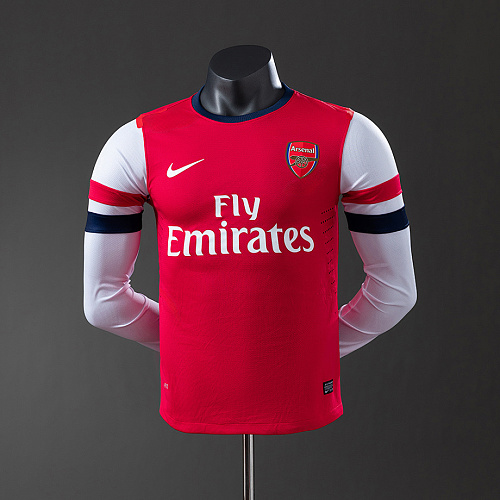 Arsenal Arsenal 12/13 Home Long Sleeve Player Version Retro Jersey S-3XL