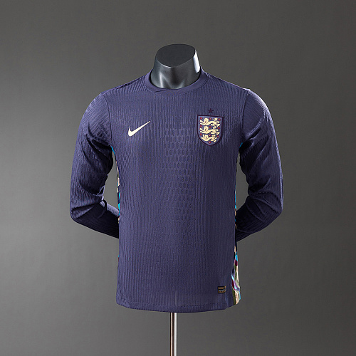 England England 2024 Away Long Sleeve Player Version Jersey S-XXL