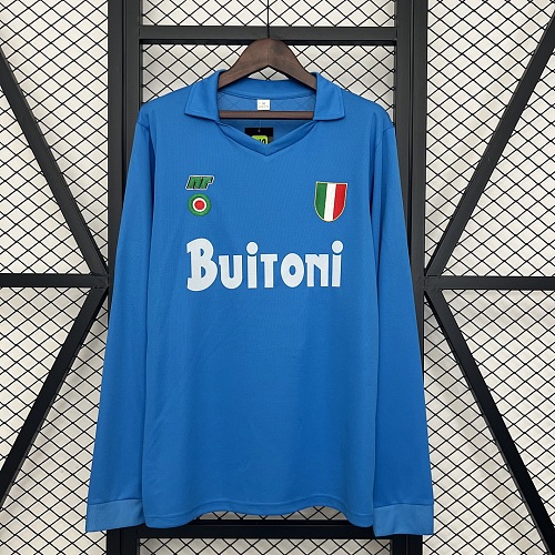 Napoli Retro Long Sleeve Napoli 87/88 Home S-XXL