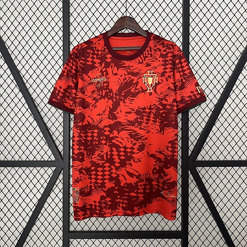 Portugal 2024 Portugal Training Wear Red S-XXL