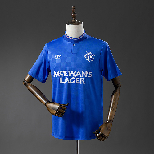 Rangers Rangers 87/90 Home Retro Jersey S-XXL