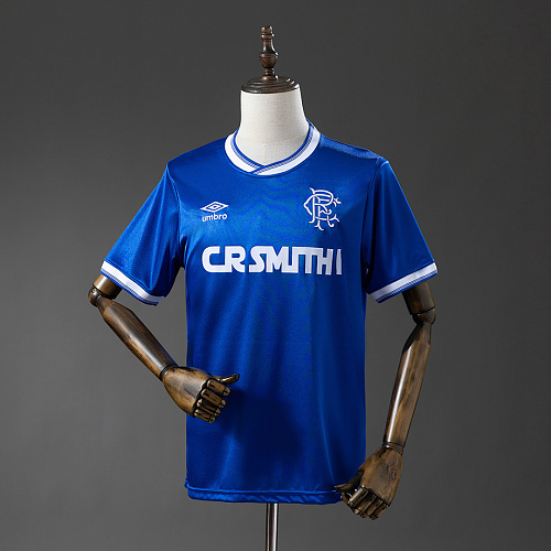 Rangers Rangers 84/87 Home Retro Jersey S-XXL