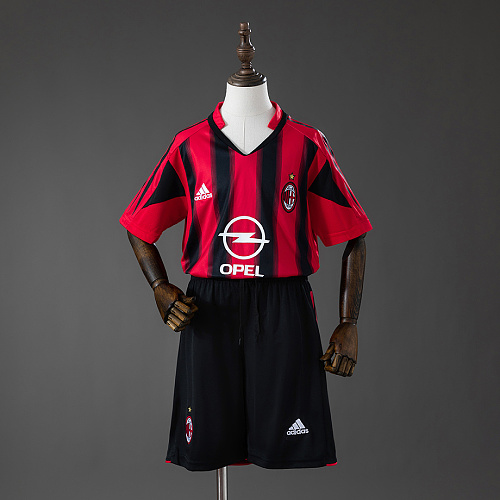 AC Milan AC Milan 04/05 Home Retro Kids Kit Jersey Size 16-28