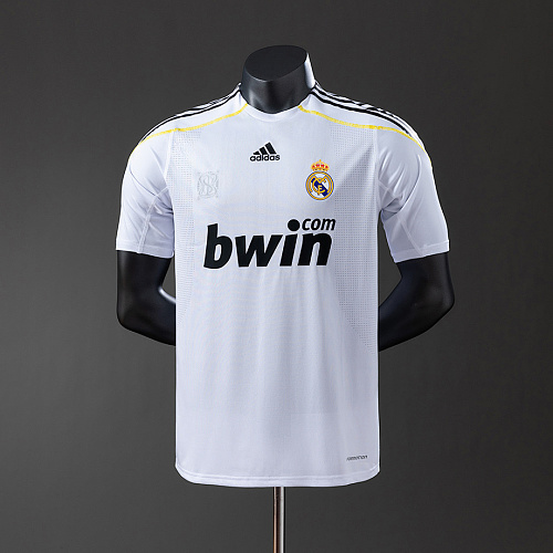 Real Madrid Real Madrid 09/10 Home Player Version Retro Jersey S-3XL