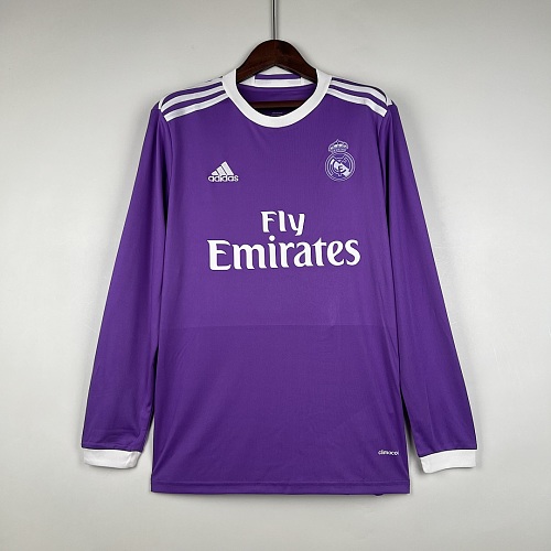 Real Madrid Retro long sleeve Real Madrid 16/17 away S-XXL