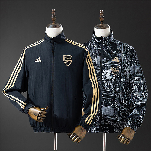 Arsenal Arsenal Reversible Jacket Windbreaker - Black S-XXL